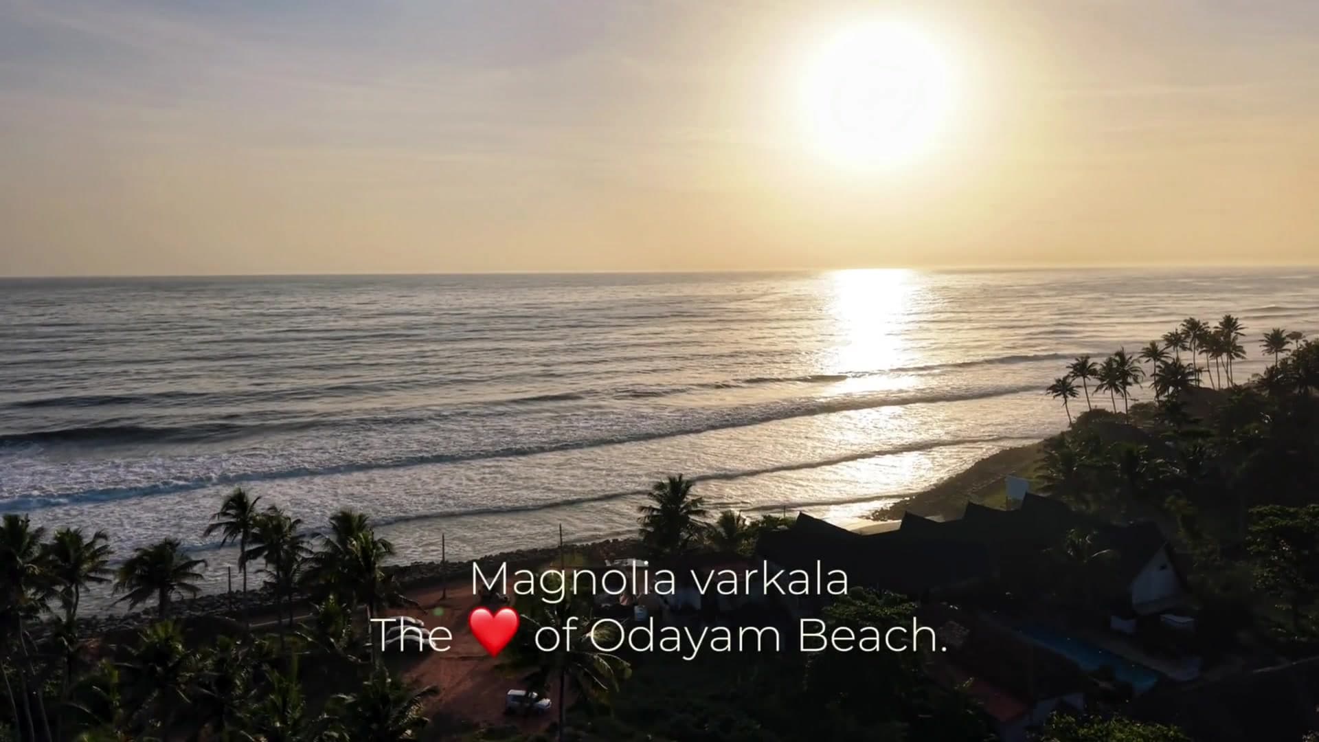 Aerial view of the Kerala retreat setting